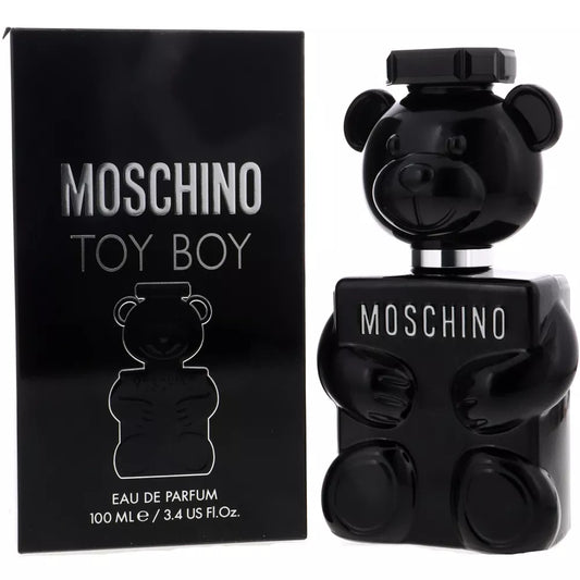 Moschino Toy Boy Eau de Parfum, Woody Spicy Fragrance for Men with Rose Spice and Amber Notes, 3.4 oz
